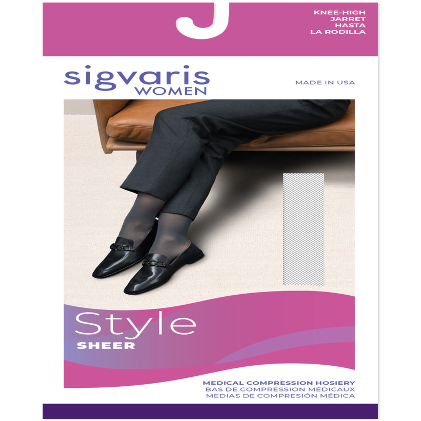 SIGVARIS Women's Style Sheer Calf 20-30 mmHg