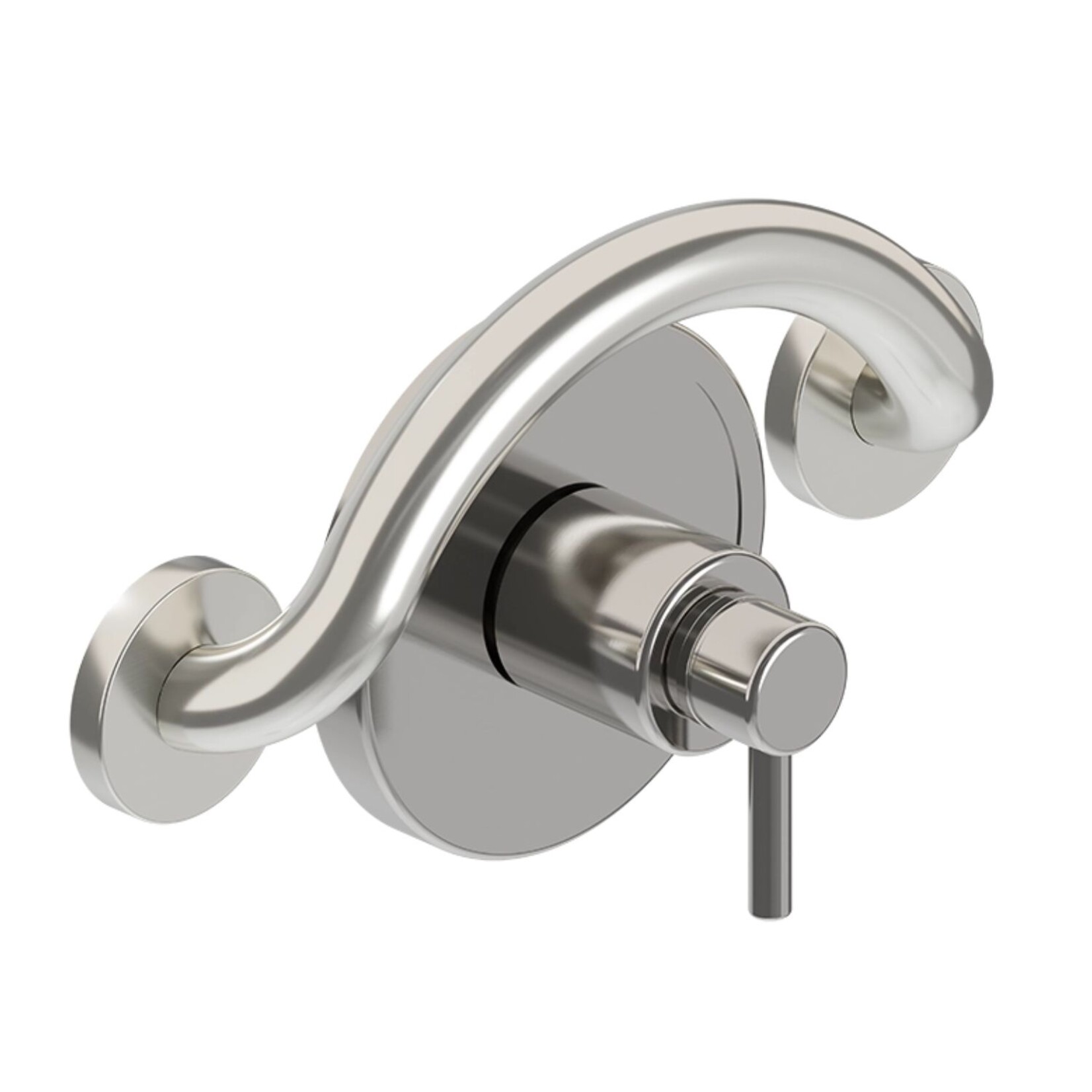 PLUS Crescent Grab Bar - Stainless Steel