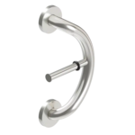 PLUS Toilet Paper Holder + Grab Bar - Stainless Steel