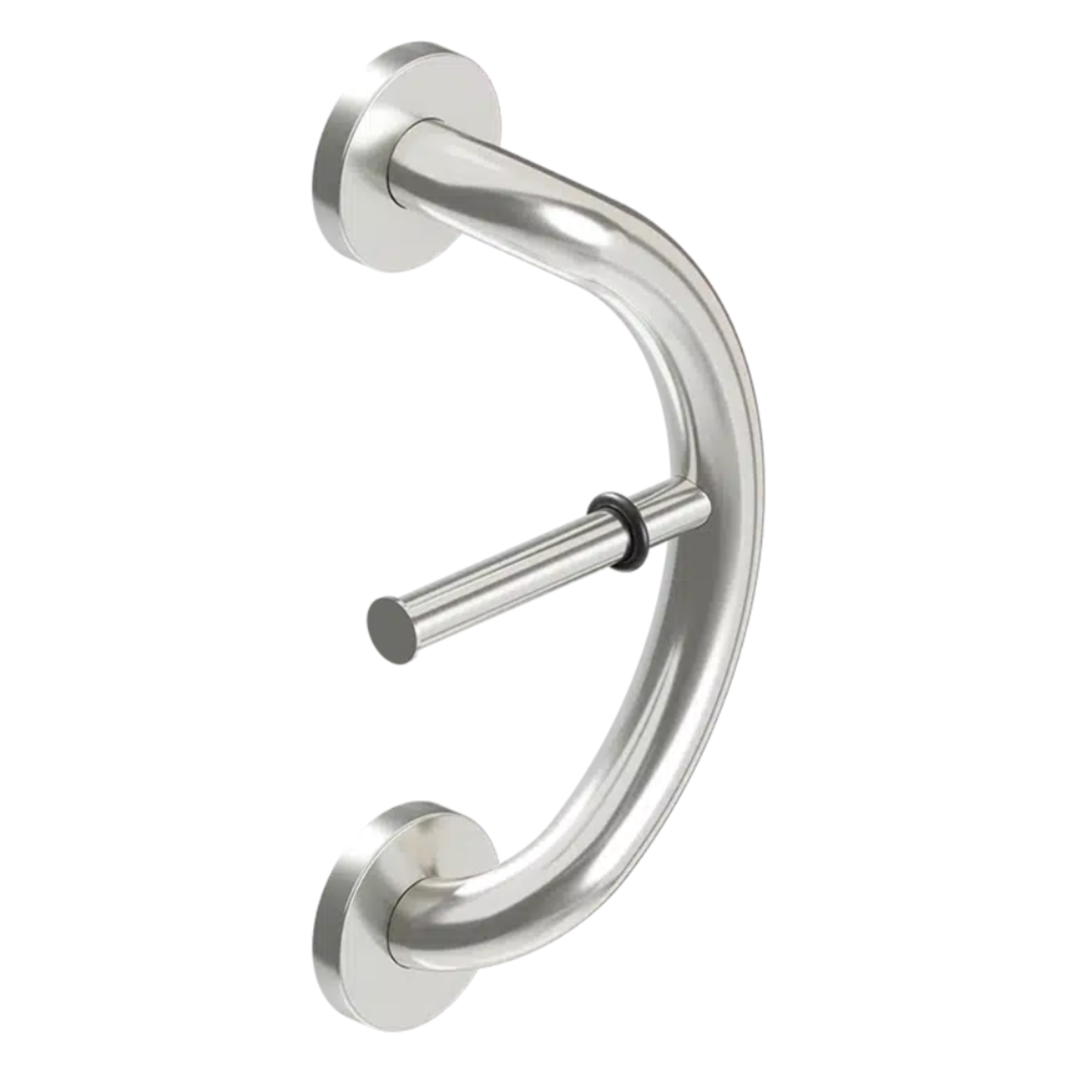 PLUS Toilet Paper Holder + Grab Bar - Stainless Steel product image #1