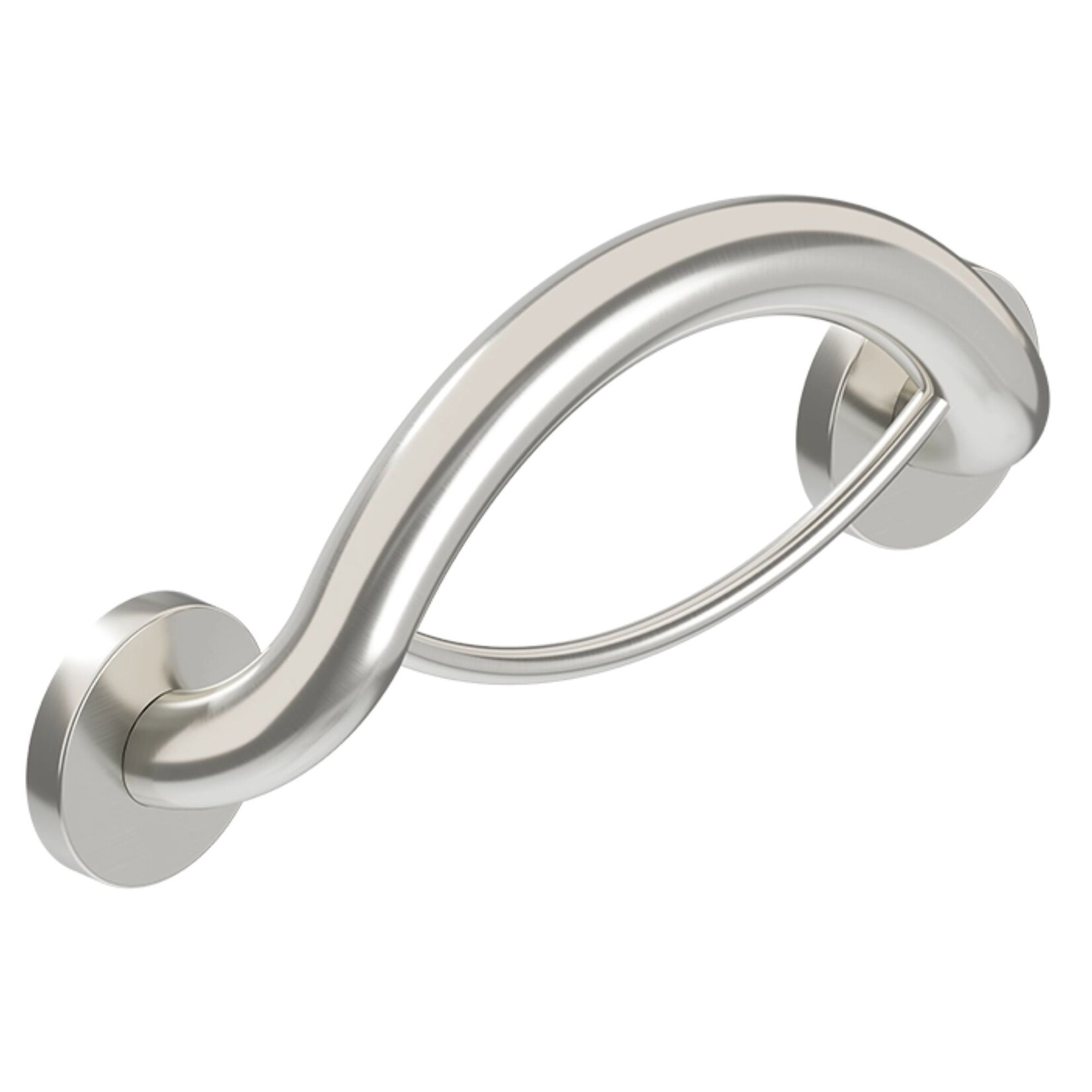 PLUS Towel Ring + Grab Bar - Stainless Steel