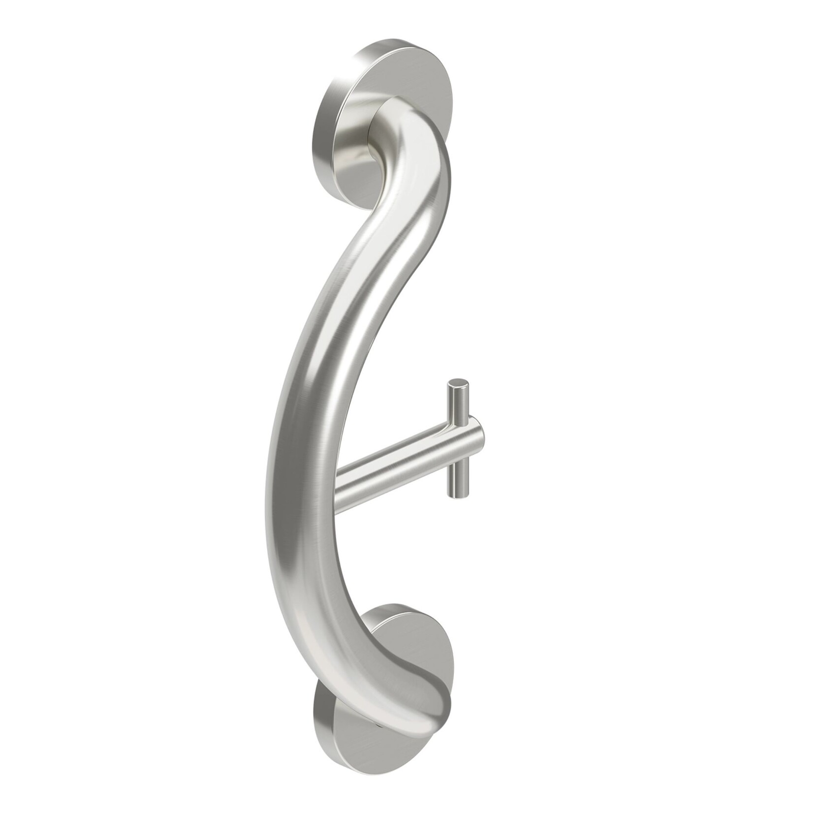 PLUS Towel Hook + Grab Bar - Stainless Steel product image #1