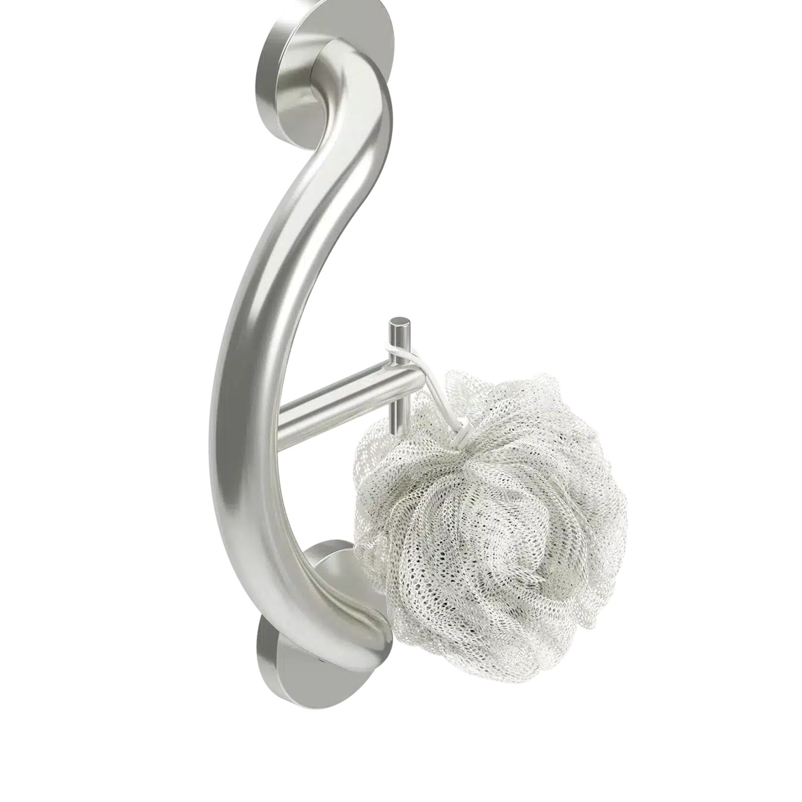 PLUS Towel Hook + Grab Bar - Stainless Steel product image #2