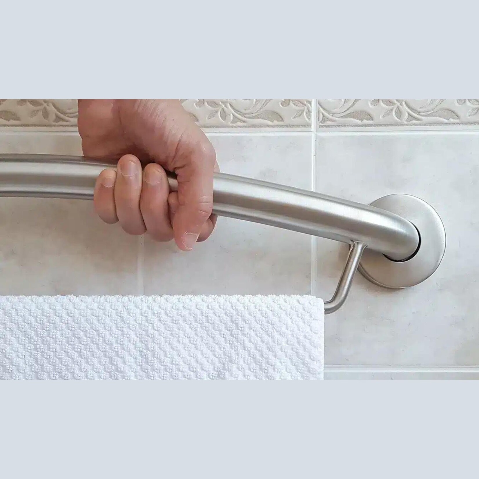 PLUS Towel Bar 24" + Grab Bar - Stainless Steel product image #3