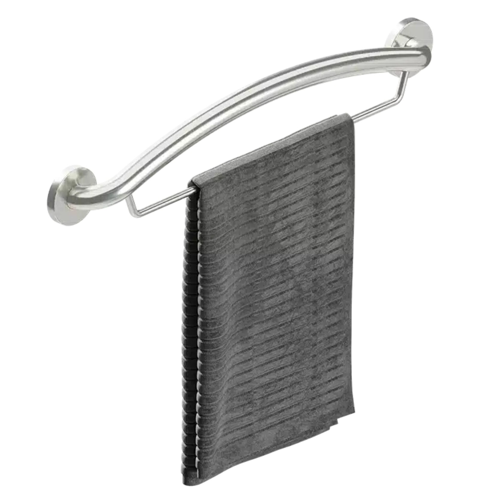 PLUS Towel Bar 24" + Grab Bar - Stainless Steel product image #2