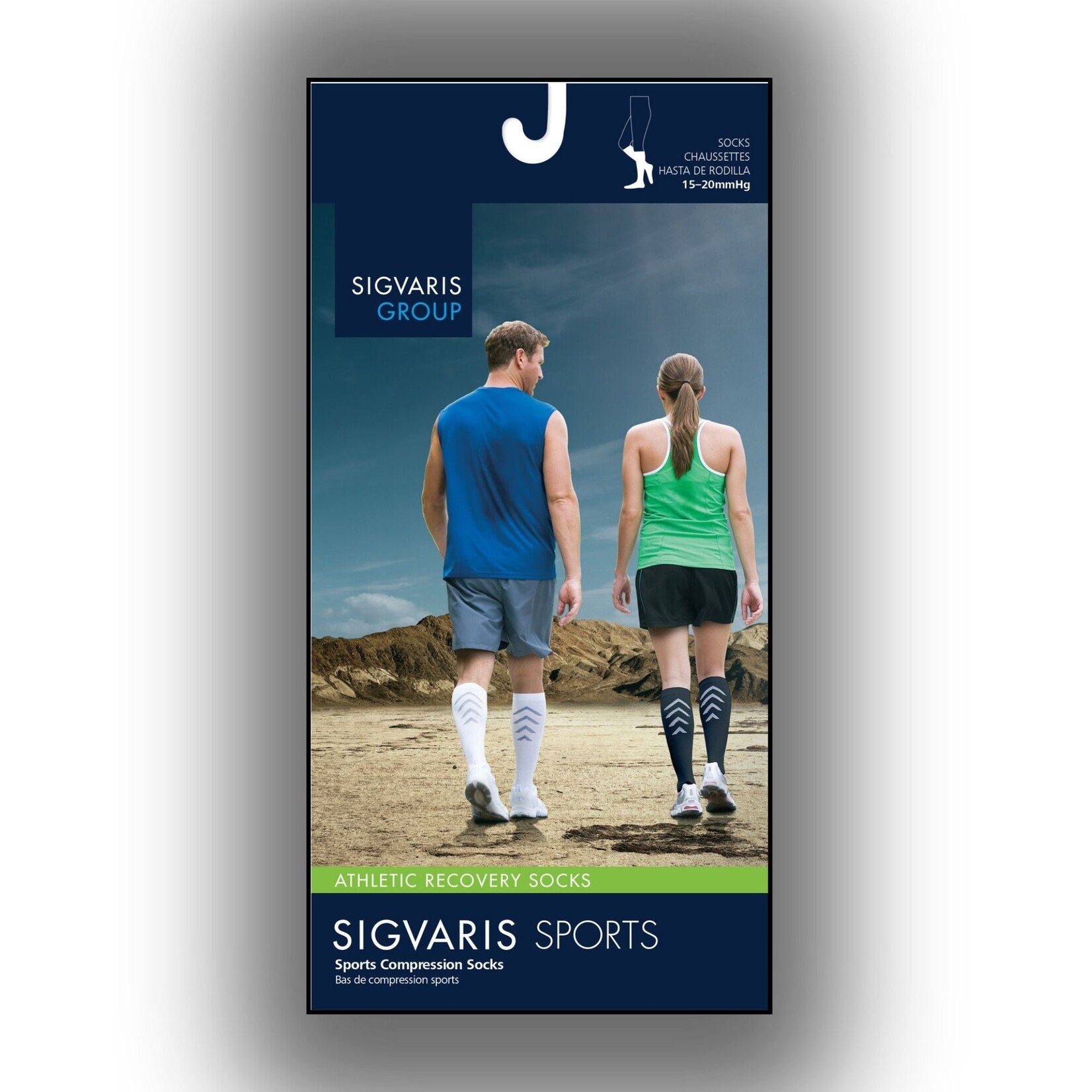 SIGVARIS Athletic Recovery Sock Calf 15-20mmHg product image #2