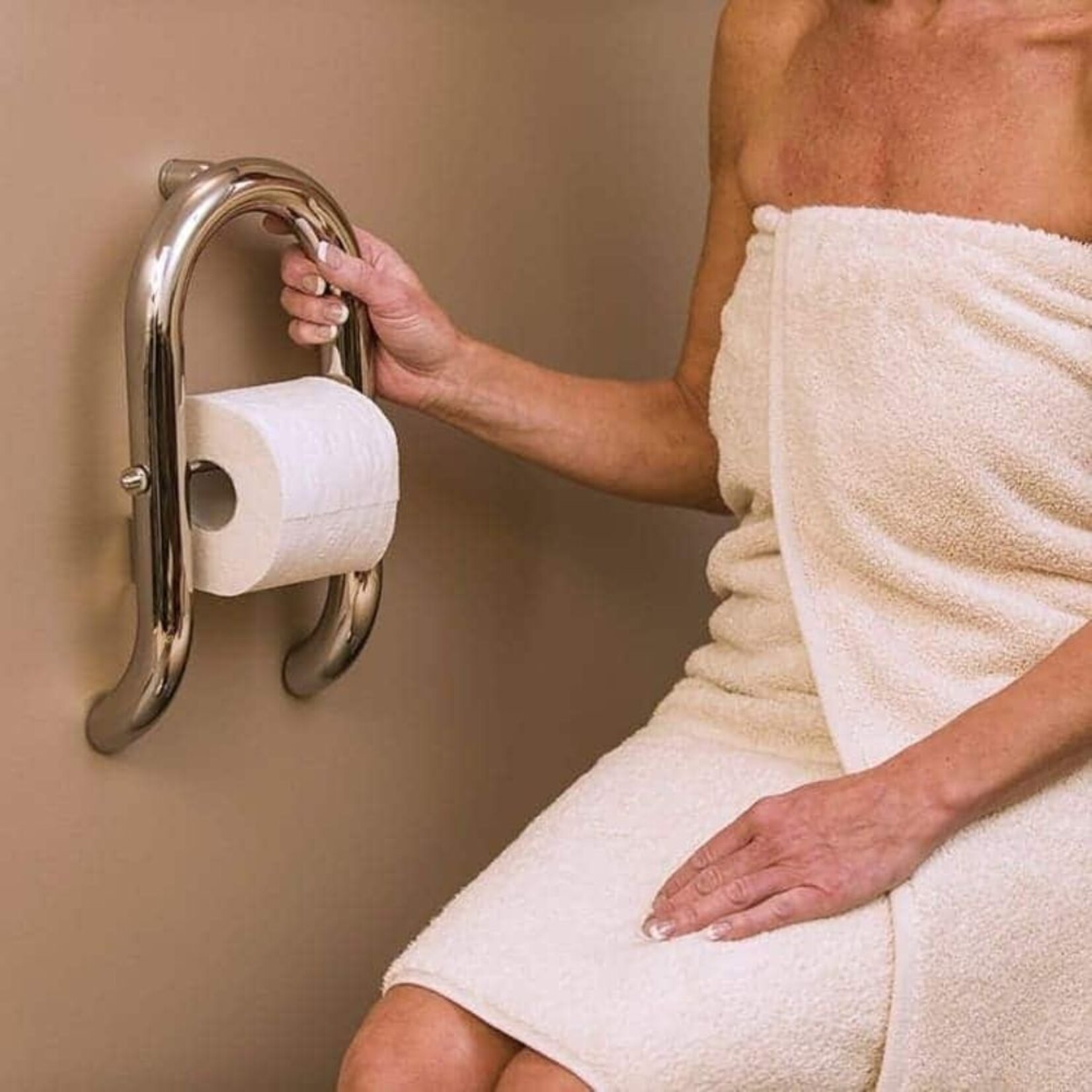 Invisia Wall Toilet Roll Holder - Stainless Steel product image #2