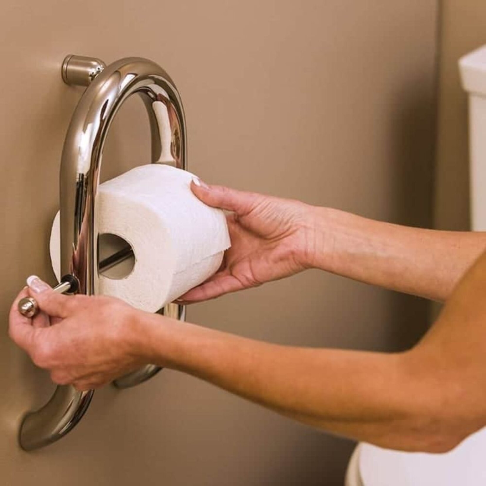 Invisia Wall Toilet Roll Holder - Stainless Steel product image #3