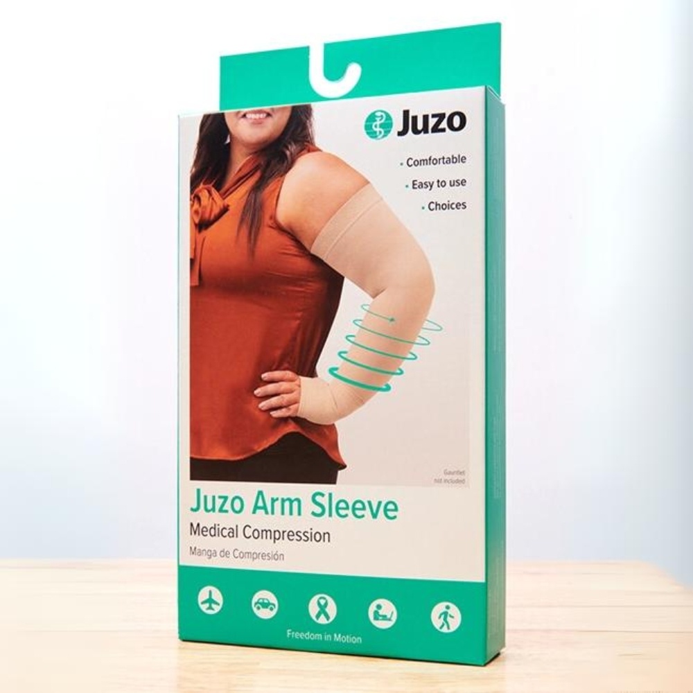 Juzo Soft Seamless Glove 20-30 MmHg | Right Hand Compression Glove For Lymphedema, Black, Size S
