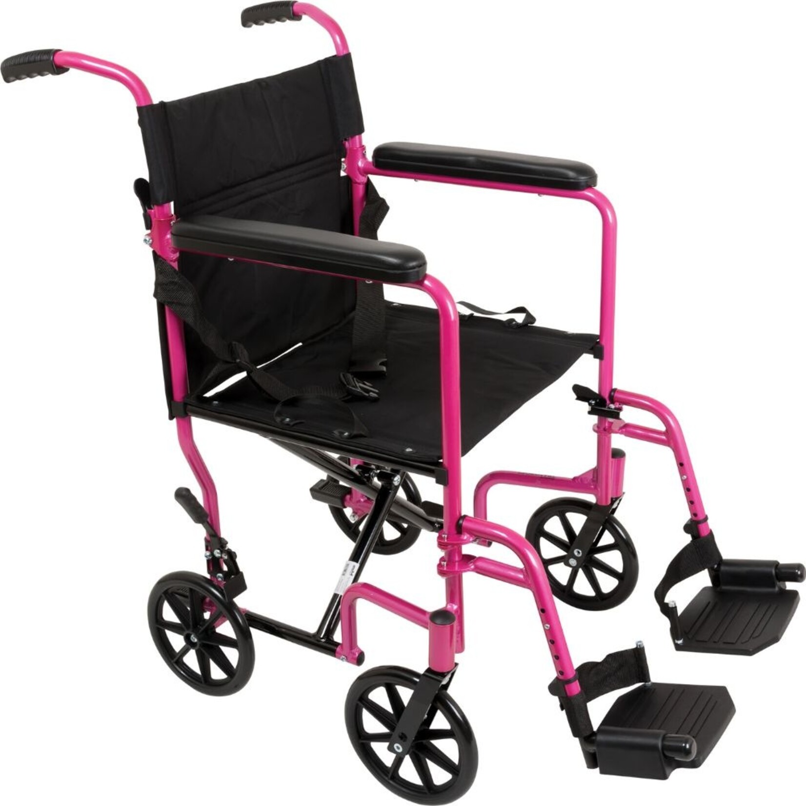 Aluminum Transport Chair - Pink