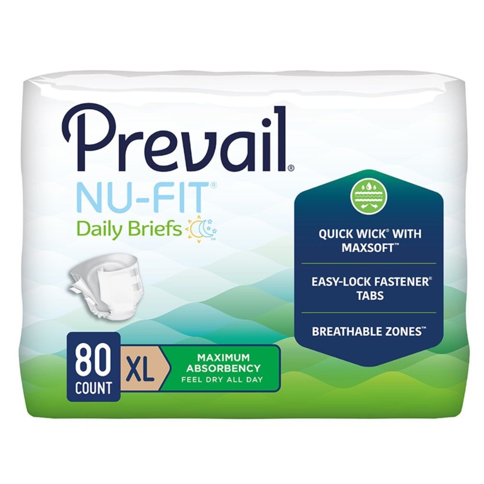 Prevail Nu-Fit Adult Daily Briefs product image #6
