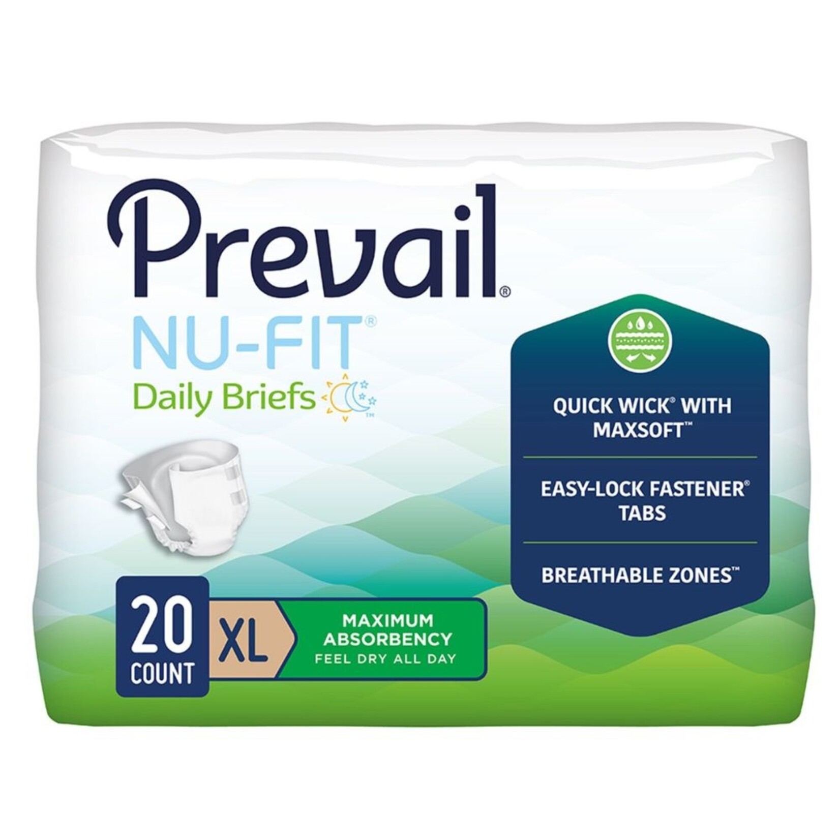Prevail Nu-Fit Adult Daily Briefs product image #5