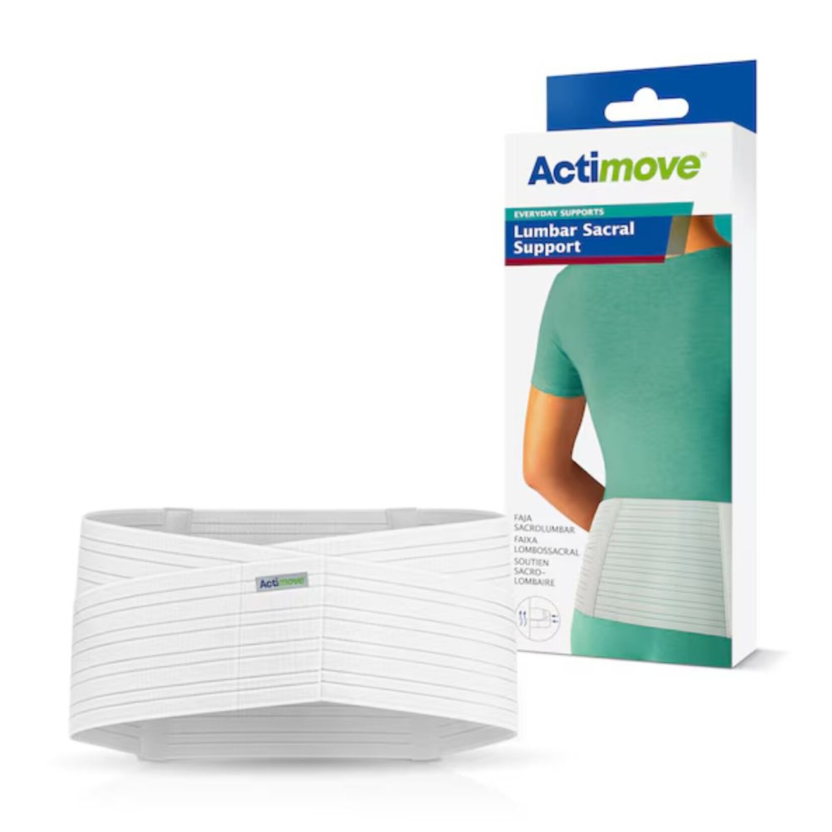 Lumbar Support Sacral Cool-Lightweight 8 inches White