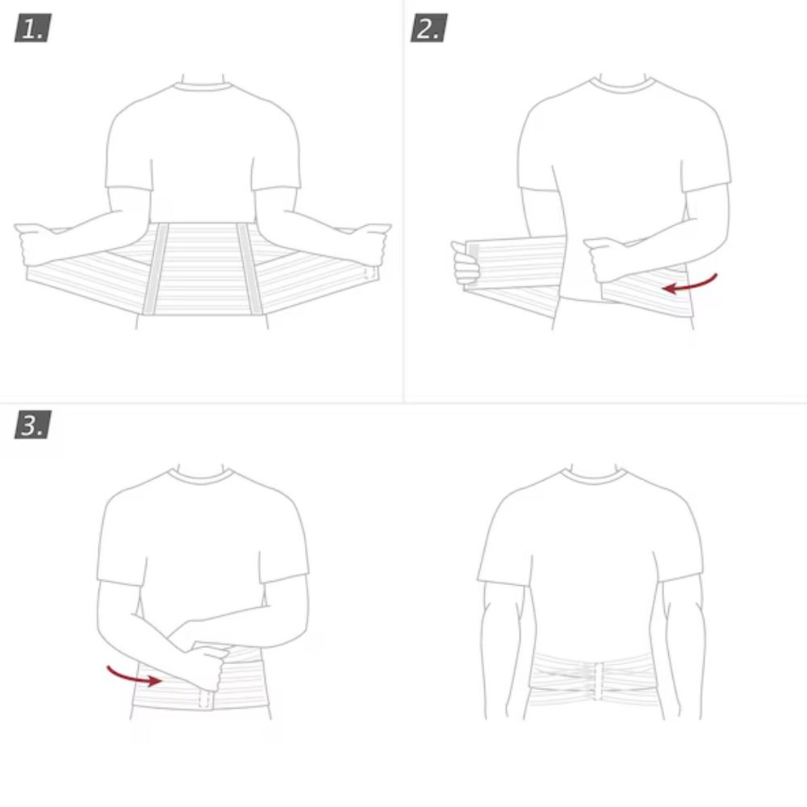 Lumbar Support Sacral Cool-Lightweight 8 inches White