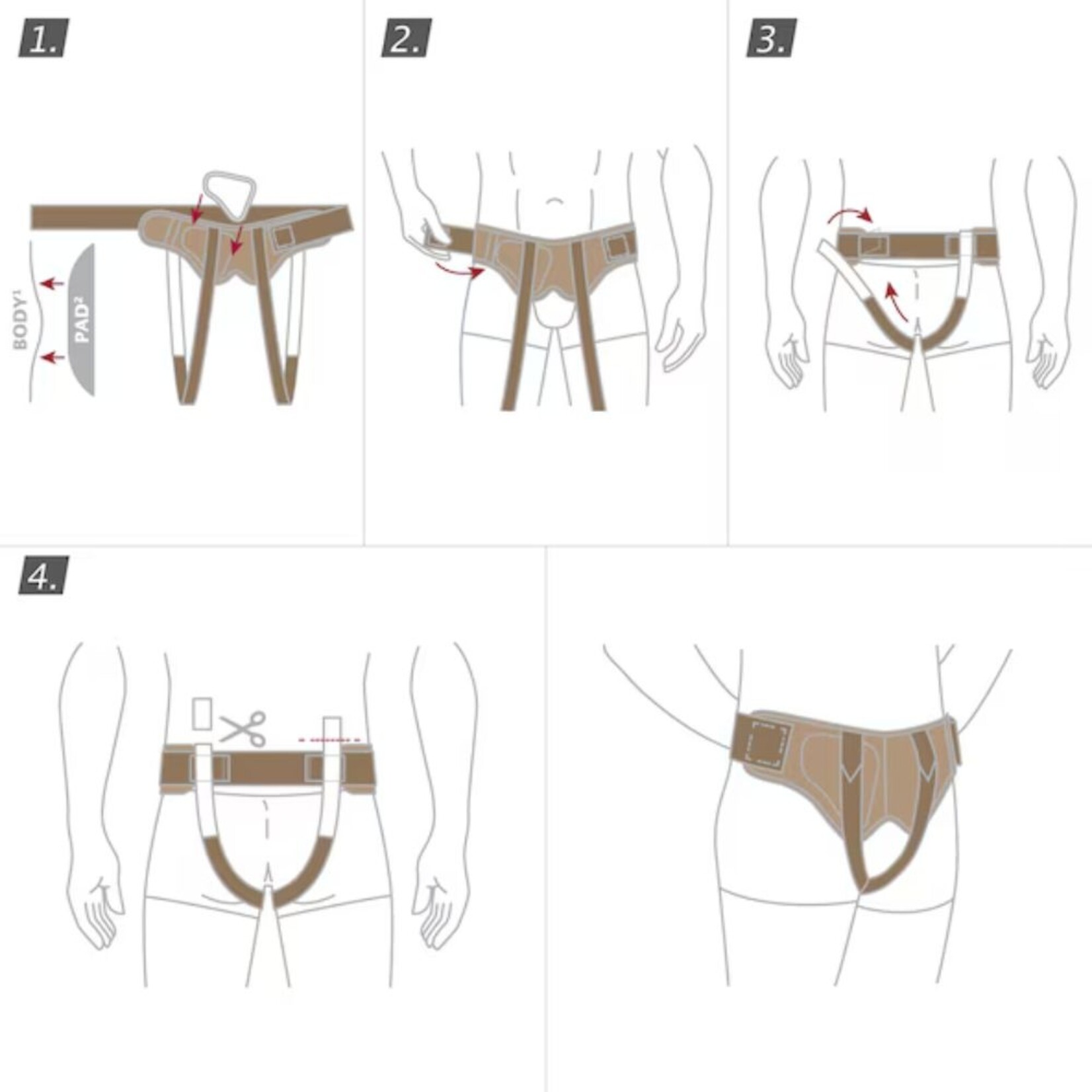 Soft Form Hernia Belt Beige