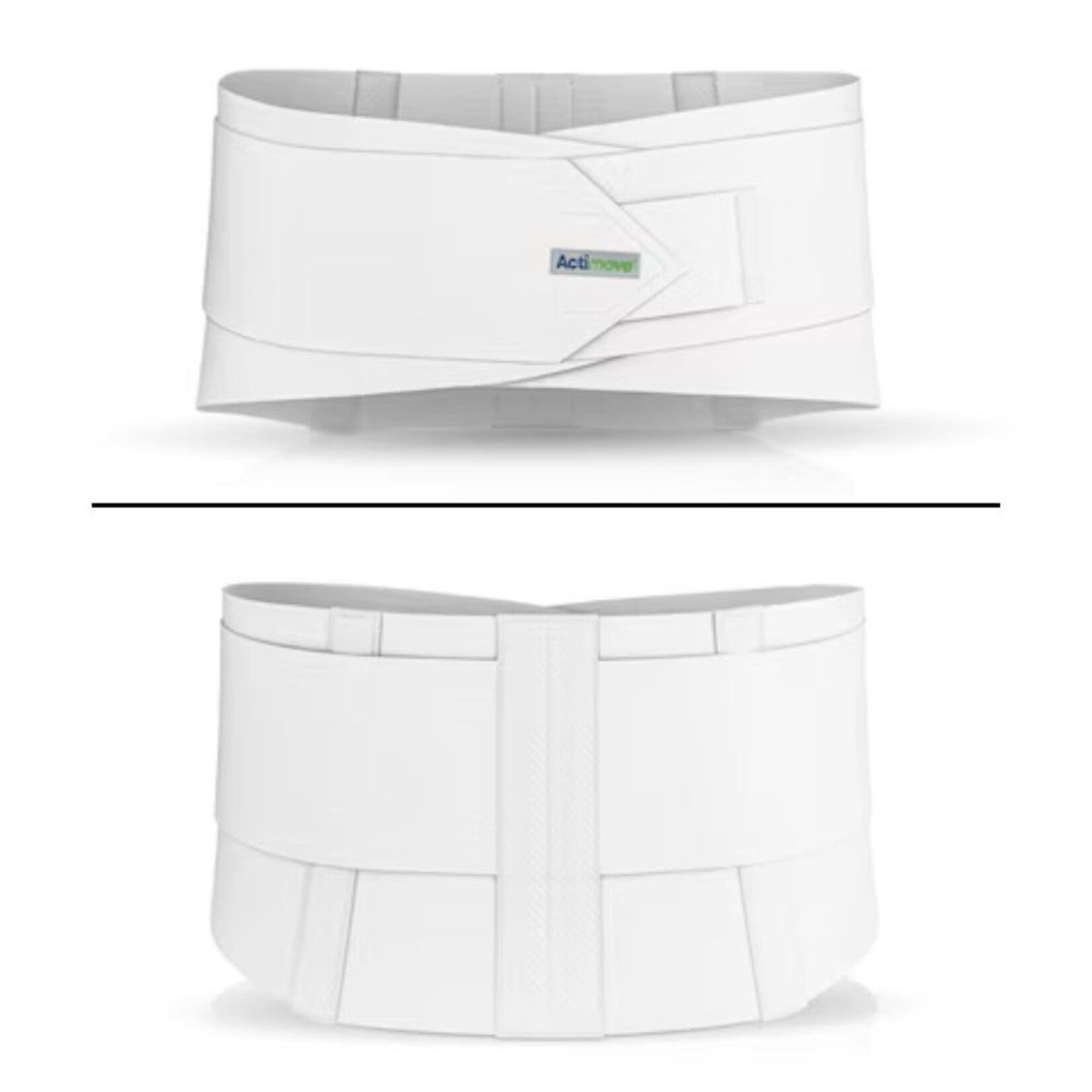 Actimove Lumbar Sacral Support Comfort w/Abdominal Belt 10in. White