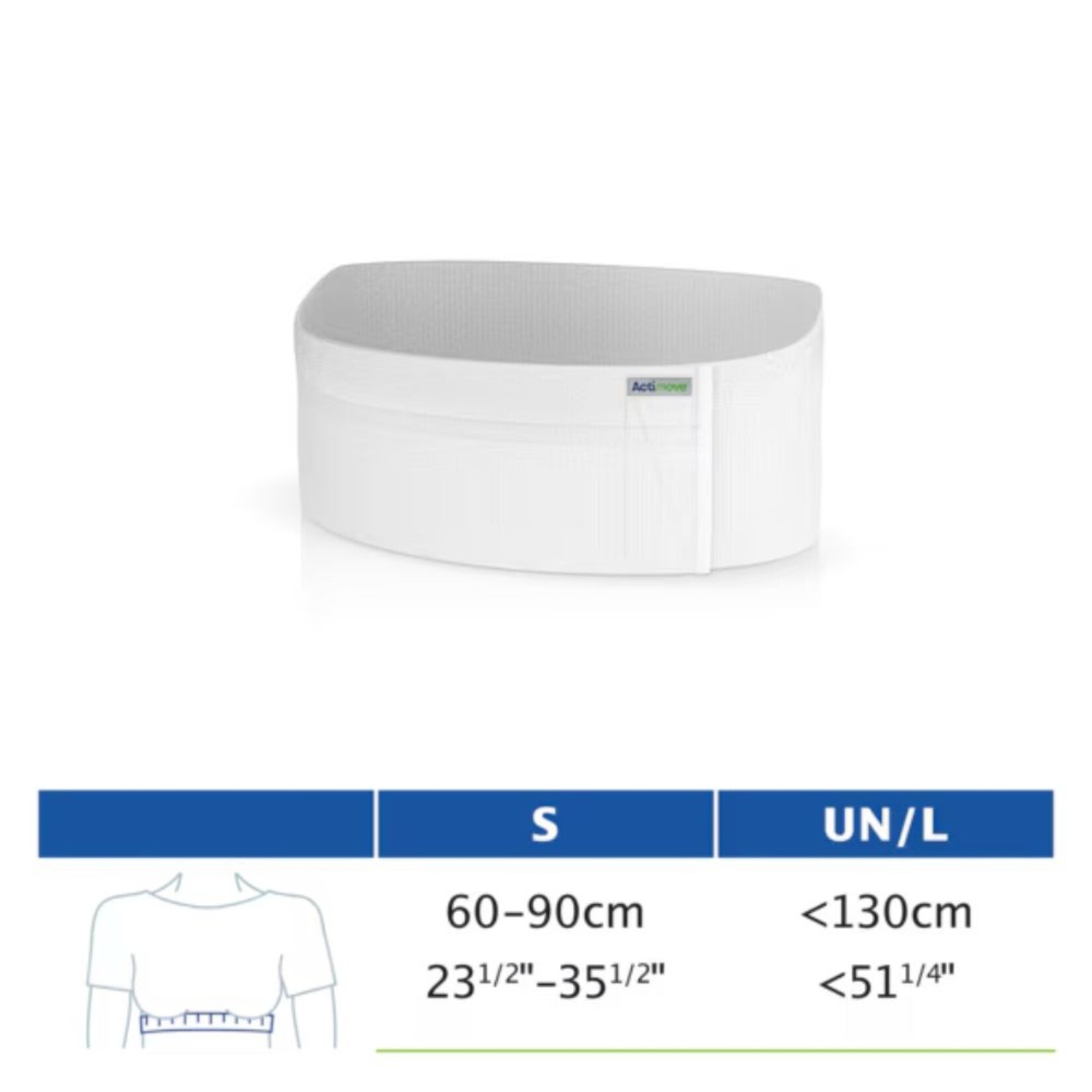 Rib Belt Two Panel Premium Female White