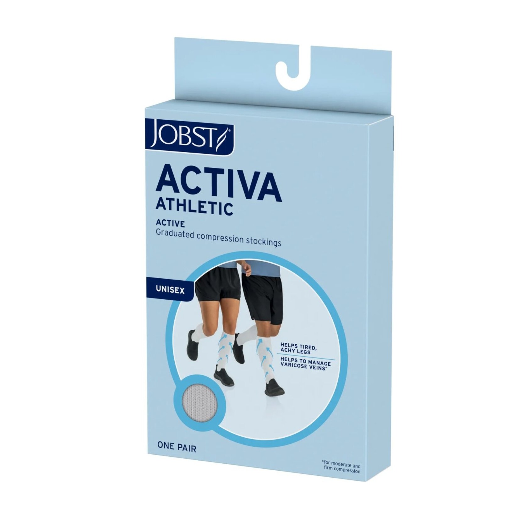 JOBST JOBST Activa Athletic 8-15 Knee High, Closed Toe