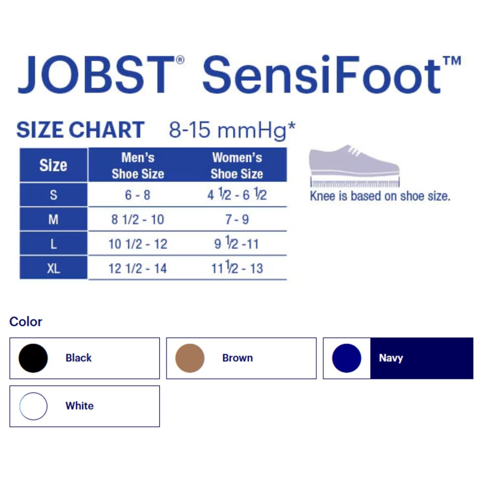 JOBST JOBST SensiFoot Knee High Closed Toe