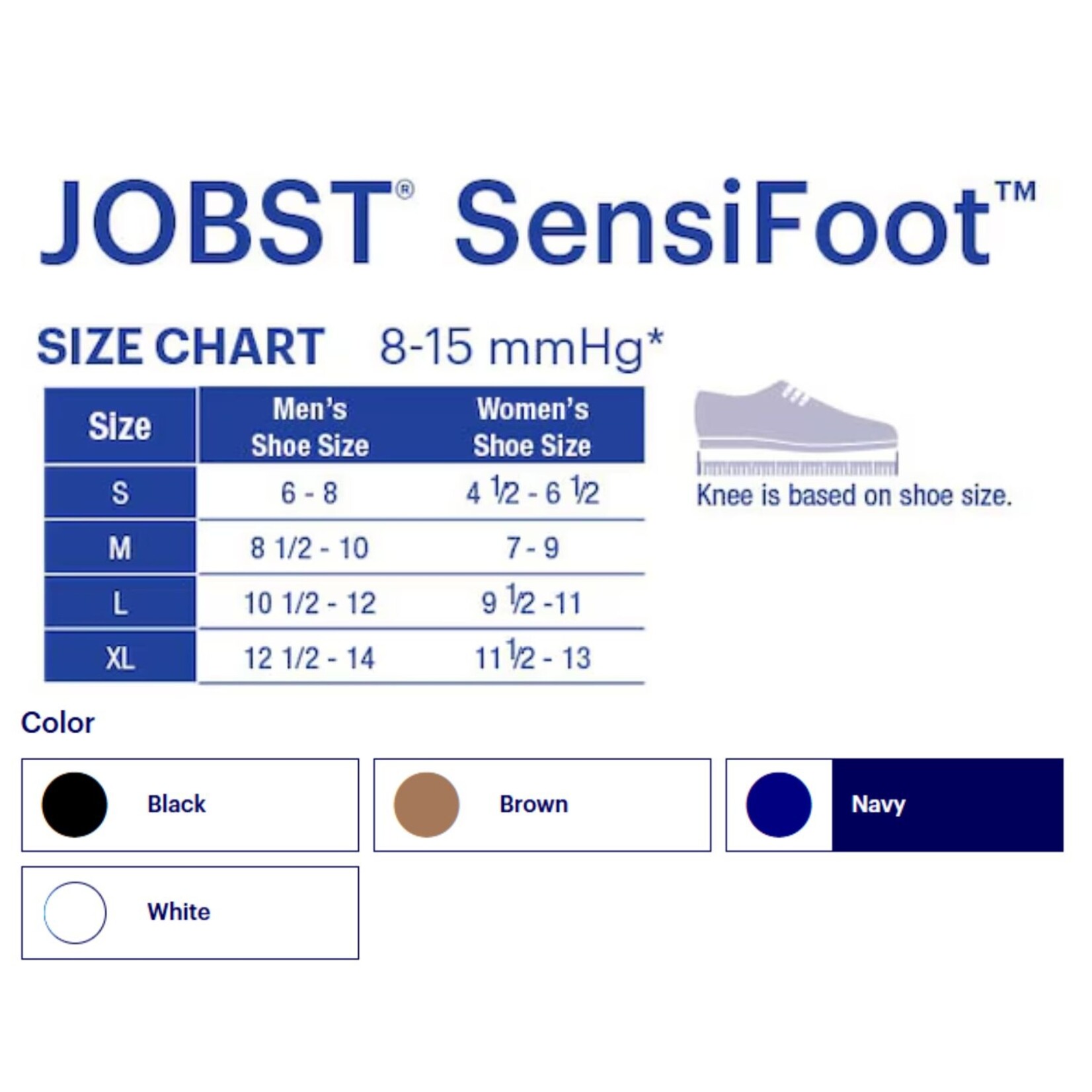 JOBST JOBST SensiFoot Crew Closed Toe