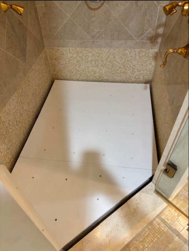 Shower Platform Installation