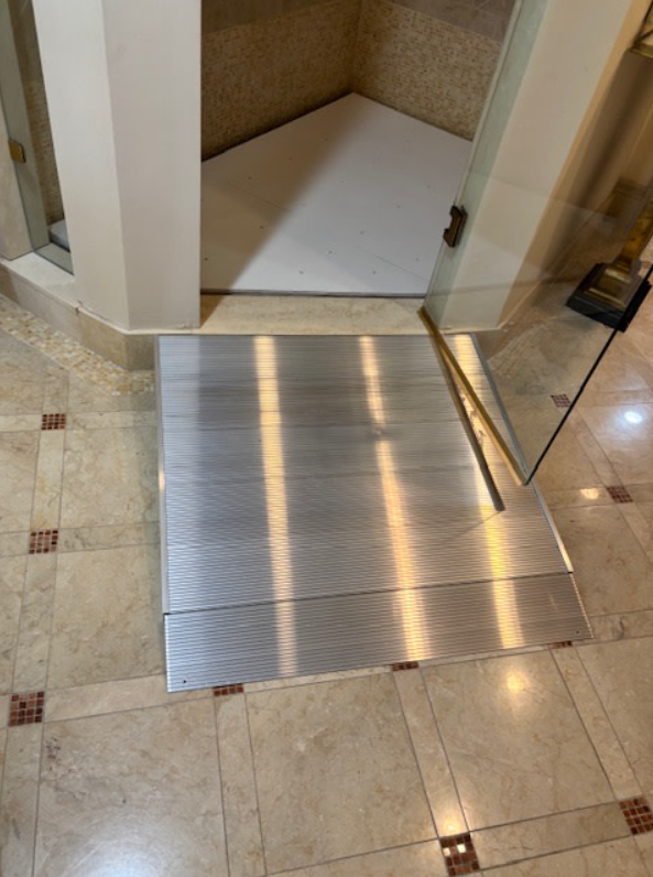Shower Platform With Ramp
