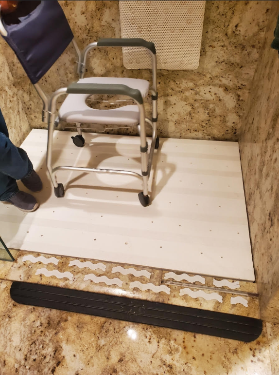 Raise Shower Floor Safely