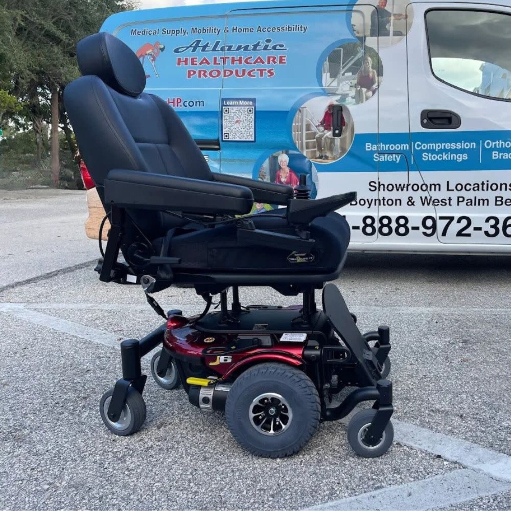 Pre-Owned Pride J6 Power Wheelchair - Red