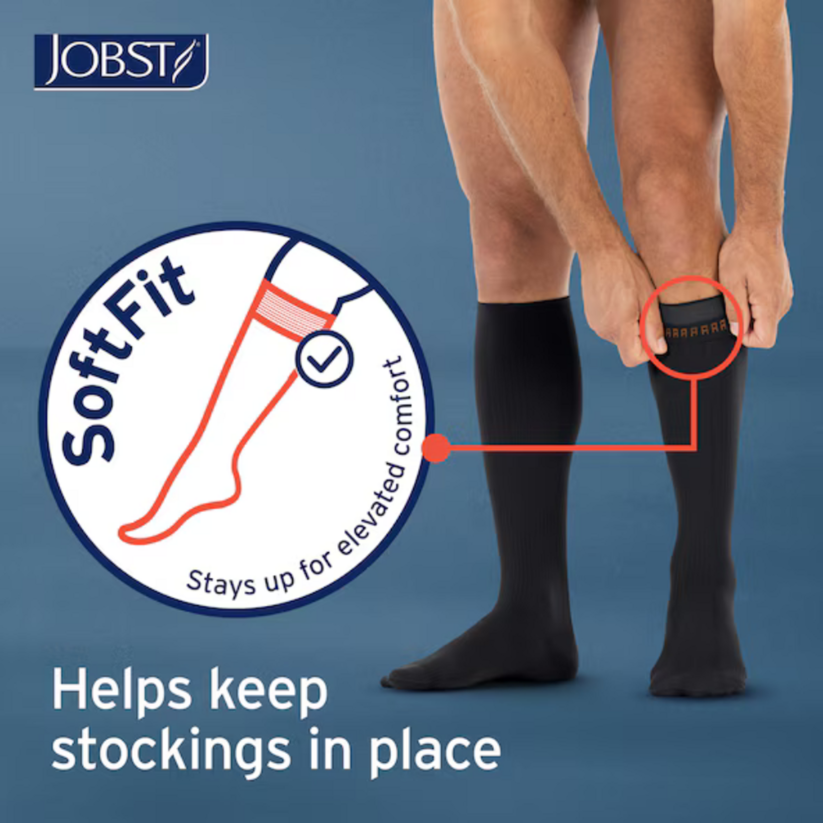 JOBST JOBST forMen Knee Softfit 30-40mmHg, Closed Toe