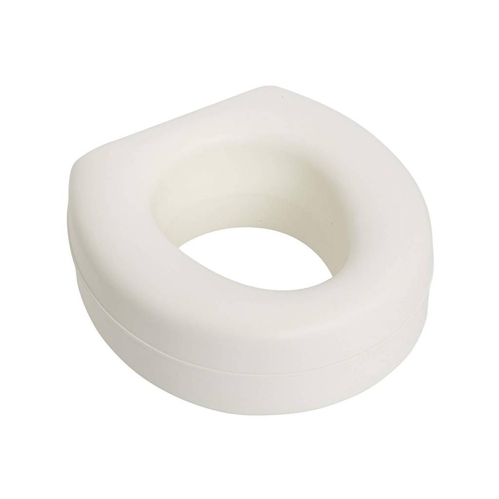 Carex Toilet Seat Riser - Adds 5 Inch of Height to Toilet - Raised Toilet  Seat With 300 Pound Weight Capacity - Slip-Resistant (White)