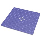 Bath Mat 20x20 Center Drain - Blue