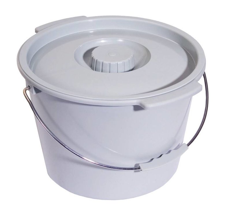 Essential Medical Commode Bucket w/ Lid