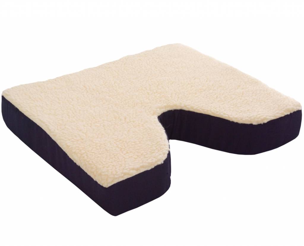 Essential Medical coccyx cushion fleece 18x16x3