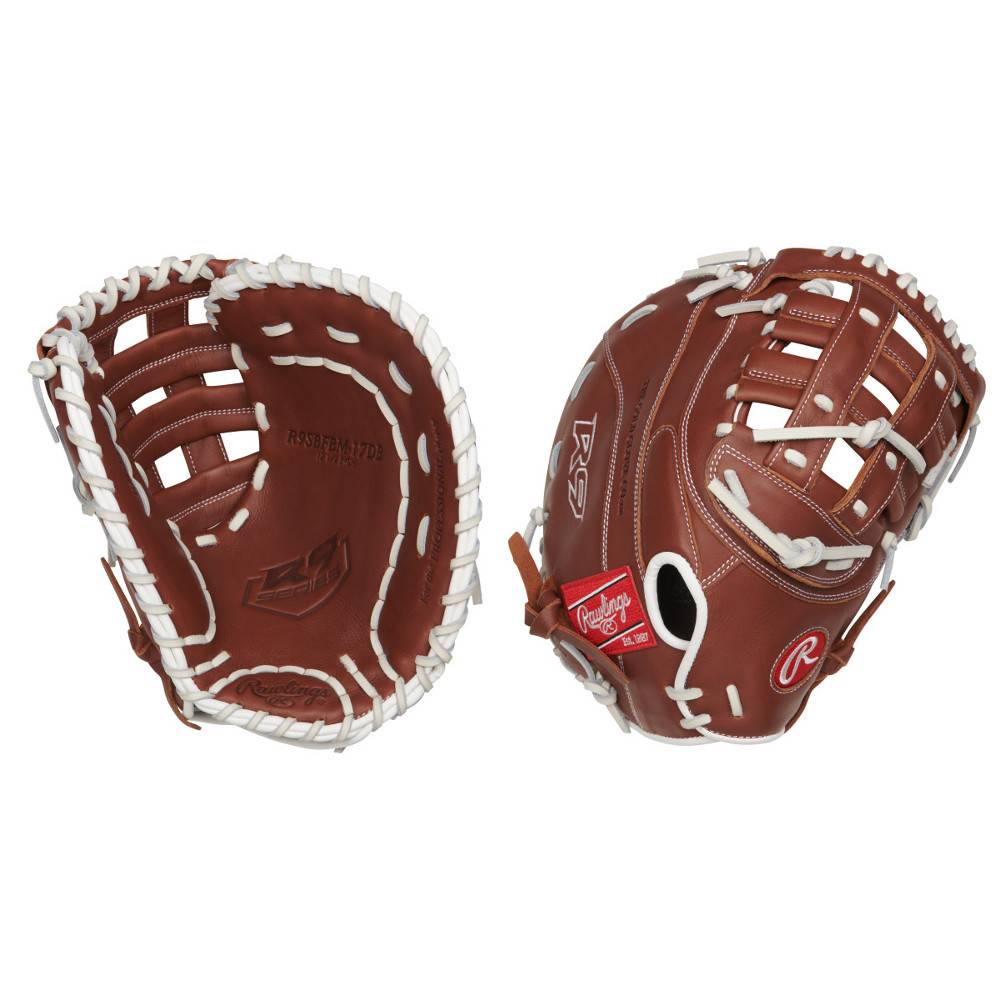 Rawlings R9SBFBM17DB R9 12 1/2" Firstbase Softball Glove Baseball Town