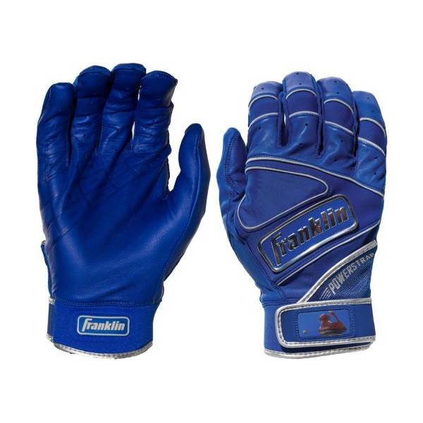 Franklin PowerStrap Chrome Adult Batting Gloves Baseball Town