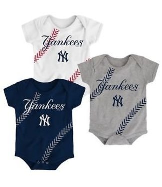 MAJESTIC Fan-Tastic Yankees Baseball 3-Pack Set Infant