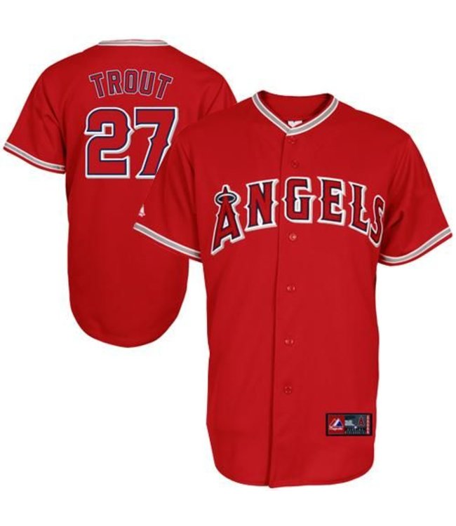 mike trout youth red jersey
