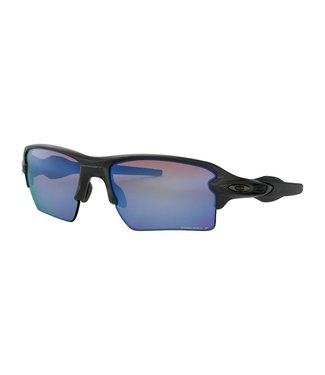 OAKLEY Lunettes de Soleil Flak 2.0 XL Noir Mat Avec Prizm Eau Profonde Polarisé