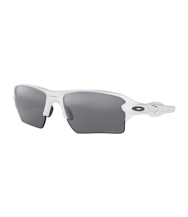 Flak 2.0 XL All Polished White W/ Prizm Black Polarized Sunglasses