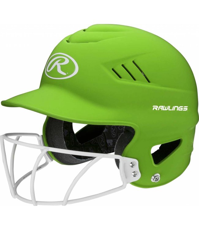 Rawlings RCFHLFG Highlighter Batting Helmet With Faceguard