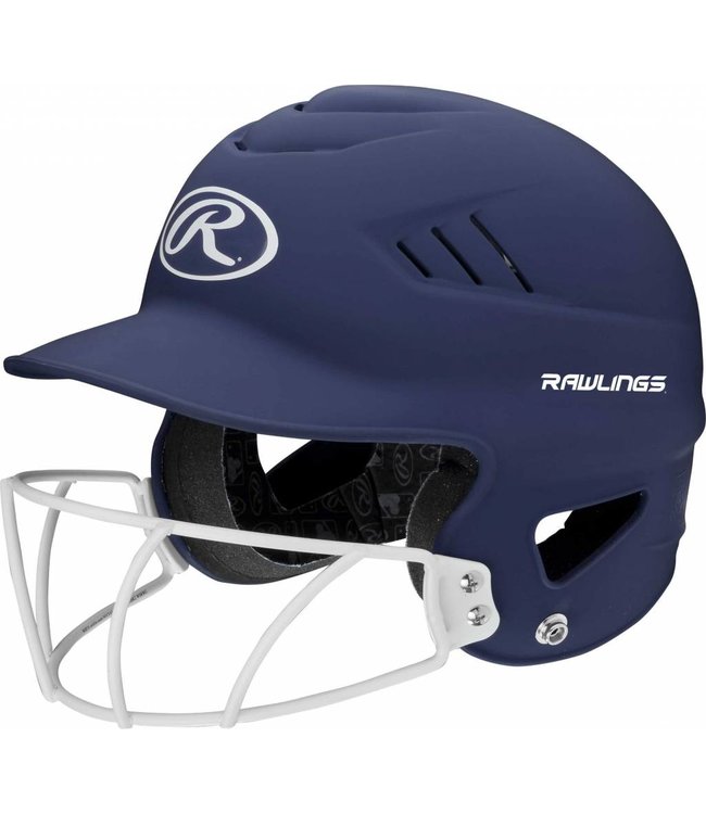 RAWLINGS RCFHLFG Highlighter Batting Helmet With Faceguard