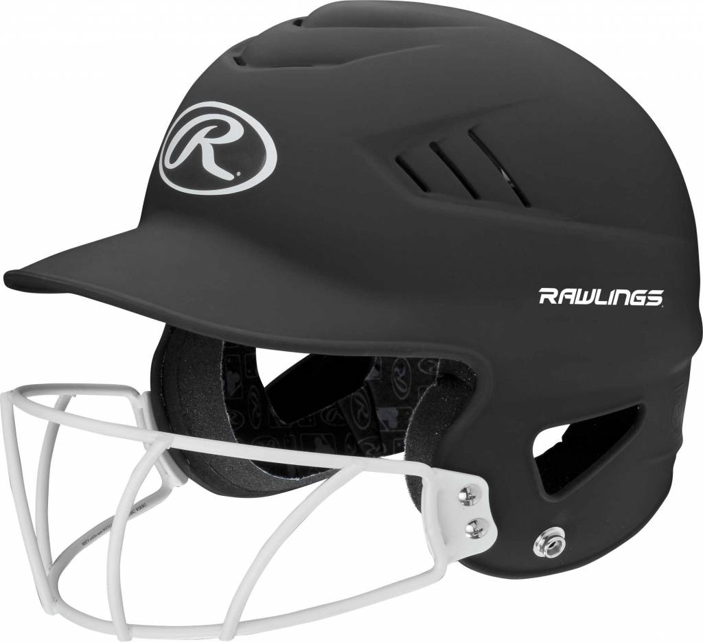 Casque De Baseball Rawlings Avec Protection Faciale – Taille 6,5 à 7,5 – Très Bon état