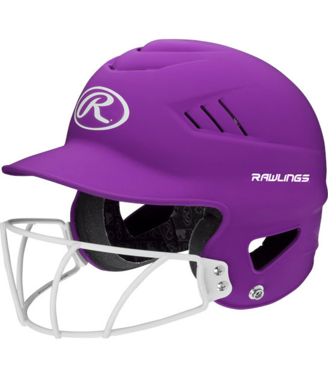 Rawlings RCFHLFG Highlighter Batting Helmet With Faceguard
