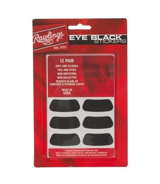 RAWLINGS Pairs d'Autocollants Noirs pour les Yeux (pqt. 12)