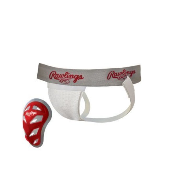 NEW RAWLINGS BOXER BRIEF w// CAGE CUP Protective YOUTH Regular