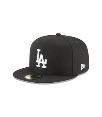 NEW ERA Los Angeles Dodgers Black and White 59Fifty Cap