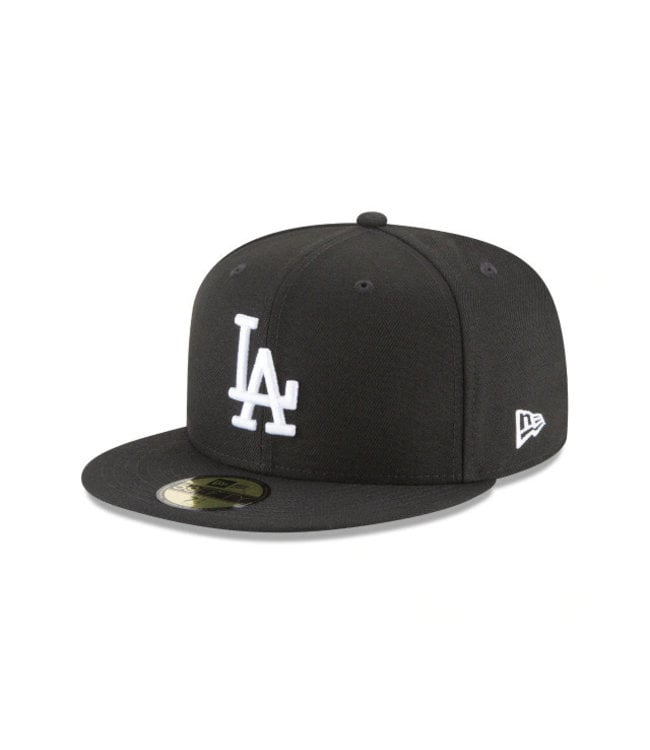 Casquette 59Fifty Noir et Blanche des Dodgers de Los Angeles - Baseball Town