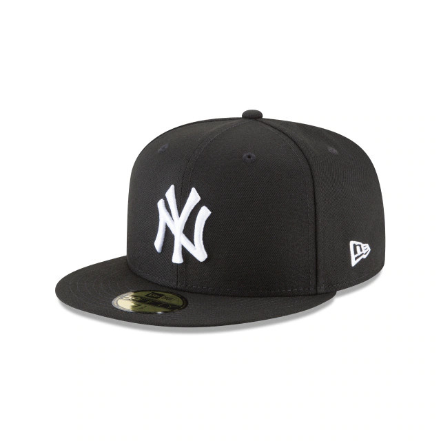 Ijzig overal aangrenzend New York Yankees Black and White 59Fifty Cap - Baseball Town