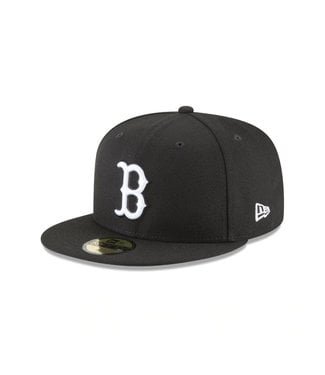 NEW ERA Boston Red Sox Black and White 59Fifty Cap