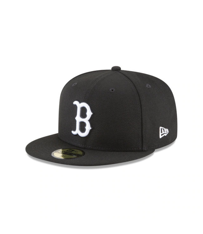 Boston Red Sox Black and White 59Fifty Cap - Baseball Town